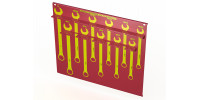 Williams #11019 S.A.E. Jumbo wrench set (10) support